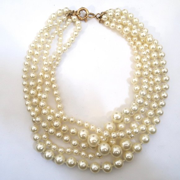 J Crew twisted hammock pearl necklace - Picture 3 of 5
